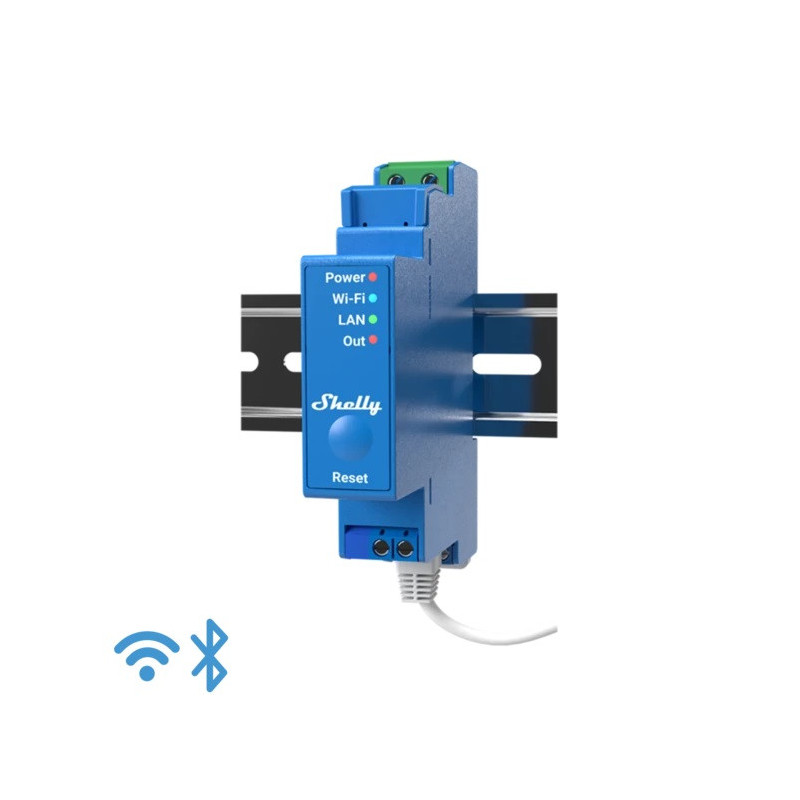 Shelly Pro 1 - IP Smart Relay DIN 1ch. LAN/WiFi/BT