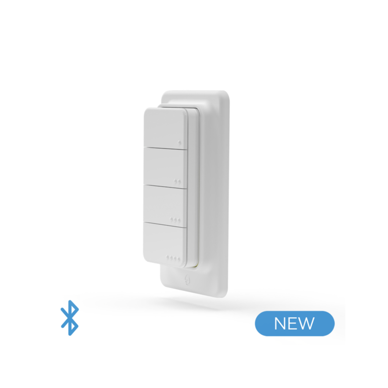 Shelly BLU RC Button4 - Telecomando a muro con 4 tasti Bluetooth