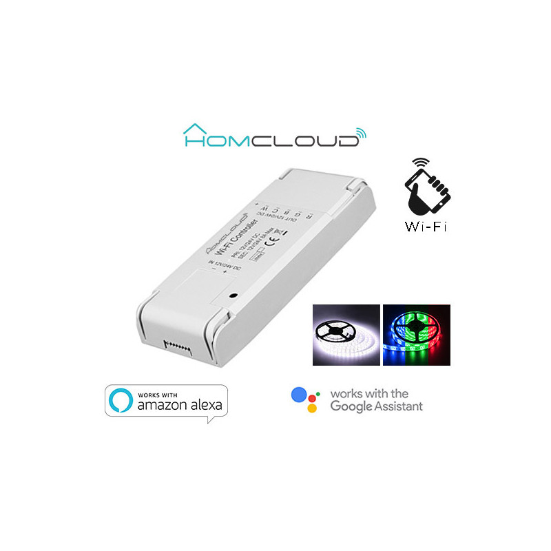 Controller Strisce LED Wi-Fi 12-24V RGB + white