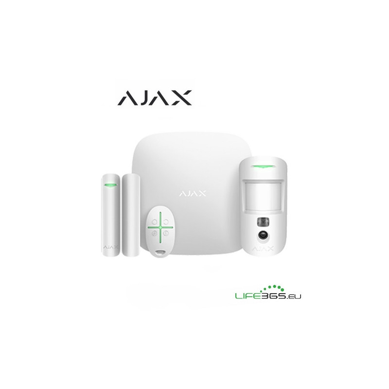 Ajax Kit di base con videocamera avanzato PLUS (StarterKit Cam Plus) bianco