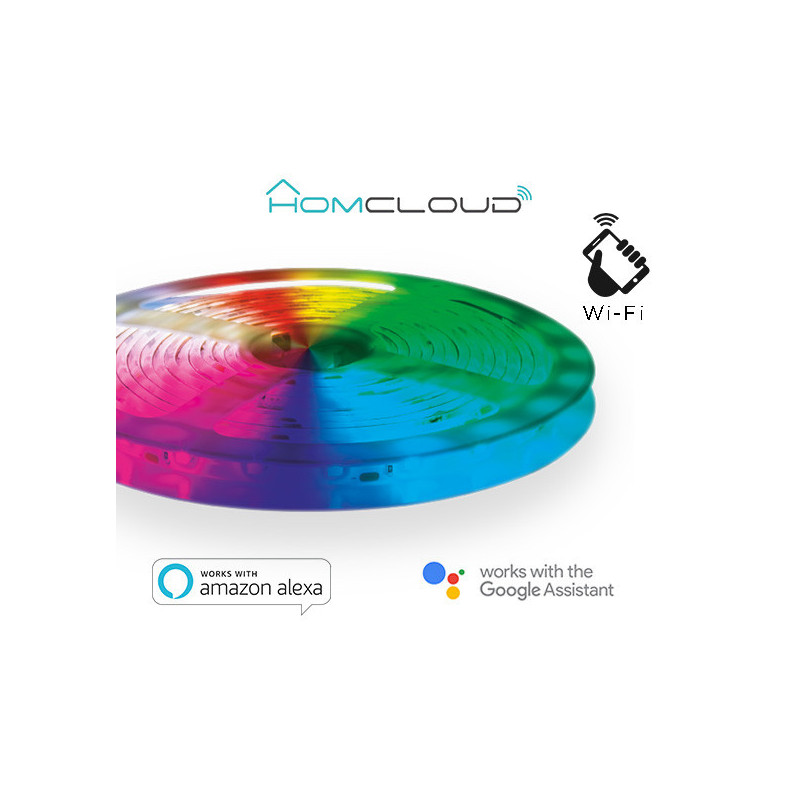 Striscia LED RGB + Bianco caldo wi-fi Kit dimmerabile 3m