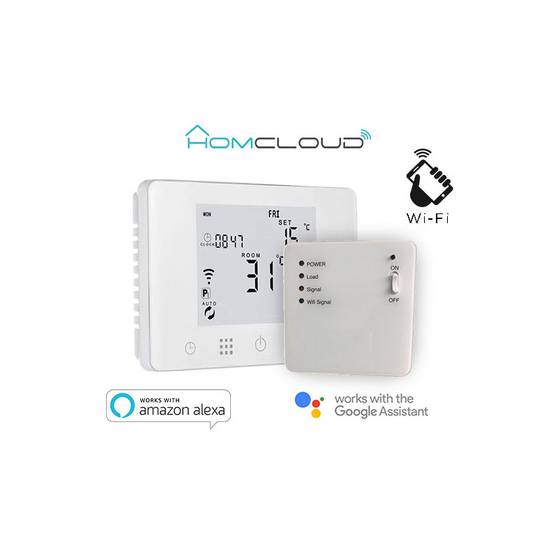 Cronotermostato digitale Homcloud wi-fi con ricevitore RF